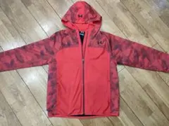 UNDER ARMOUR フード付きジャケット YLG レッド