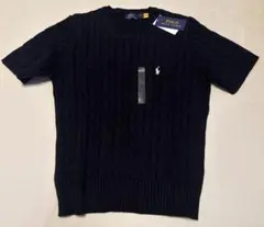 新品未使用ラルフローレン半袖ケーブルニットL 紺 2025年最新】ラルフローレン 半袖 ニットの人気アイテム - メルカリ
