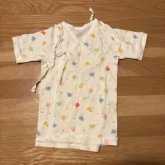 Miki House - カラフル動物柄ラップタイプ肌着