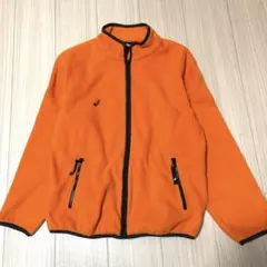 asics オレンジ フリースジャケットL1099番