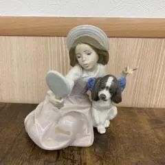 LLDRO リヤドロ 犬と少女 リヤドロ 『犬と少女 待ってたよ！』 ｜骨董品買取 緑和堂
