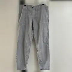 ストライプ カジュアルパンツ ウエストゴム