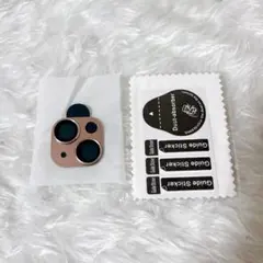 レンズカバー iPhone 15 /15 Plus用 カメラフィルム ピンク