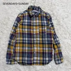 ＊セブンデイズサンデイ＊【L】チェックネルシャツ　アメカジ　大人カジュアル