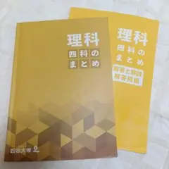 【匿名配送/書き込み有】理科のまとめ 四谷大塚 A4サイズ