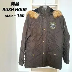 【美品】RUSH HOUR　中綿ジャケット　フード付き　150