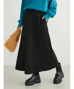 カットスエードナロースカート　グリーンパークス