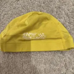 セントラル　水泳帽　スイムキャップ　黄色　Lサイズ　ナイロン
