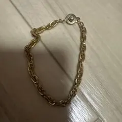 ゴールドチェーンブレスレット　メンズ