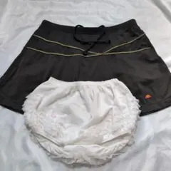 麗美愛用 ellesseテニススコート♪アンスコセット