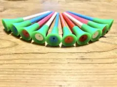 マルチカラーロングゴルフティー グリーン系10本