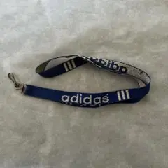 ネックストラップ　アディダス　ブルー　ホワイト　アクセサリー