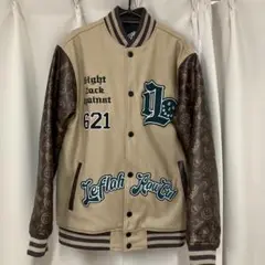 最終値下げLeflah レフラースタジャン Lサイズ ベージュ/ブラウンL 美品