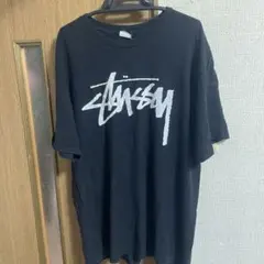 Stüssy ブラック Tシャツ ロゴプリント