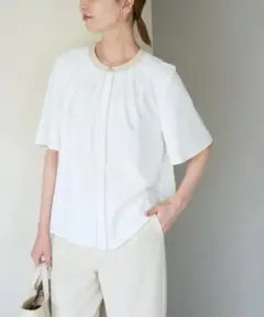 ROPÉ PICNIC パイピングタックブラウス 新品訳あり