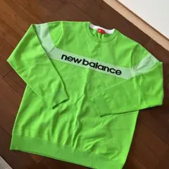 new balance ゴルフ セーター サイズ7 蛍光グリーン