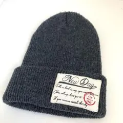 ニット帽 グレー
