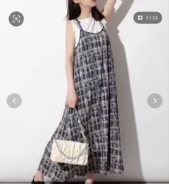 キャミワンピース ダークブルー