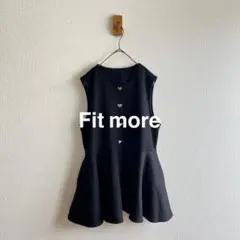 Fitmore ハートボタンぺプラムジレK128
