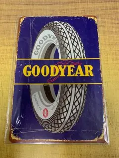 ④【訳あり】ブリキ看板 20×30cm グッドイヤー