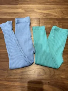 キッズレギンス2点セット（リブ編み）