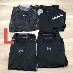 UnderArmour アンダーアーマー　ヒートギア　半袖　タンクトップ4枚LG