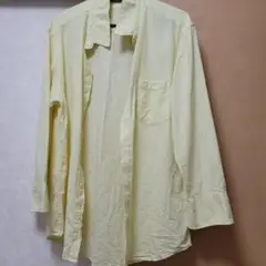 GU　イエロー 長袖シャツ Lサイズ
