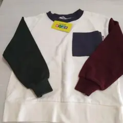 タグ付き新品未使用☆お洒落配色トレーナー