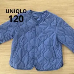 ウォームパテッドウォッシャブルジャケットサイズ120 青