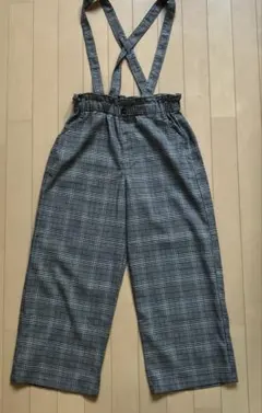 2way サロペット♡ワイドパンツ　チェック柄