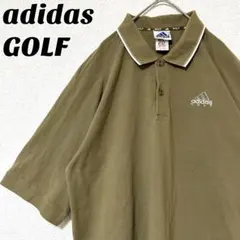 90s adidas アディダスゴルフ ポロシャツ ゴルフウェア 刺繍ロゴ