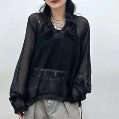 JEANASIS メッシュアノラックフーディ