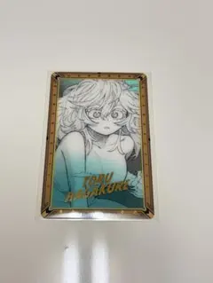 ヒロアカ 原画展 箔押しクリアカード 葉隠透