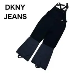 DKNY 黒 ブラック スキーウェア サスペンダー付き サロペット 冬
