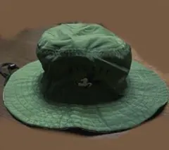 ミッキー アウトドアハット ブーニーハット カーキ　深緑　帽子　顎紐つき