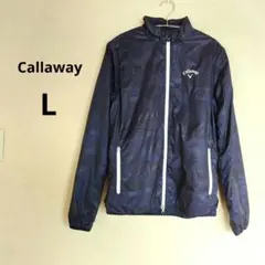 Callaway ストライプジャケット ダークブルー