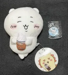 ちいかわのぬいぐるみ＆ハチワレの缶バッジ