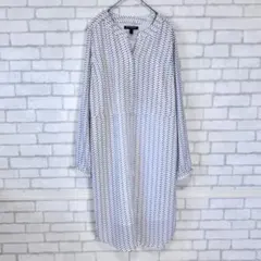 【訳あり】バナナリパブリック ワンピース ポリエステル 総柄 春夏 ノーカラー