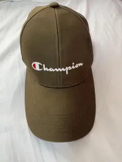 Champion キャップ カーキ 刺繍ロゴ