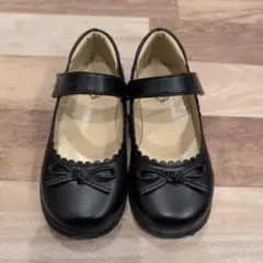 ブラックフォーマルシューズ リボン付き