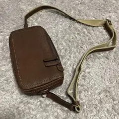 極美品　土屋鞄 トーンオイルヌメ ブラウン 茶 ボディバッグ ショルダーバッグ