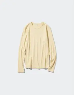 ソフトリブクルーネックT