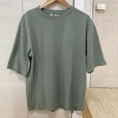 ⭐️エアリズム⭐️UNIQLO U グリーン半袖Tシャツ XL⭐️オーバーサイズ