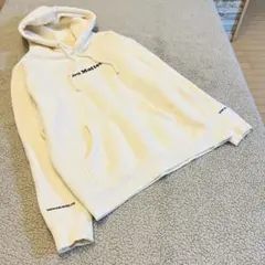 美品刺繍ロゴ♣︎メンズインディーペンデント♣︎パーカートレーナー【M】クリーム 秋冬