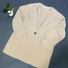 URBAN RESEARCH ロングジャケット Fサイズ ノーカラージャケット