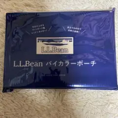 LEE 10月号付録 ＊L.L.Bean バイカラー ポーチ