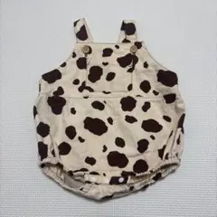 牛柄オーバーオール　70cm