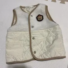 赤ちゃん本舗　シンプルフリー　ボアベスト　90サイズ　アカチャンホンポ