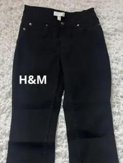 H&M ストレートスキニーパンツ ブラック