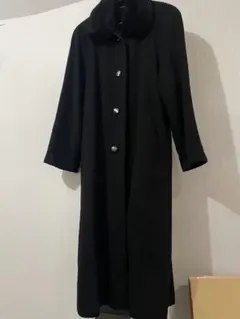 【美品】再値下げ！カシミヤ100% ブラックロングコート